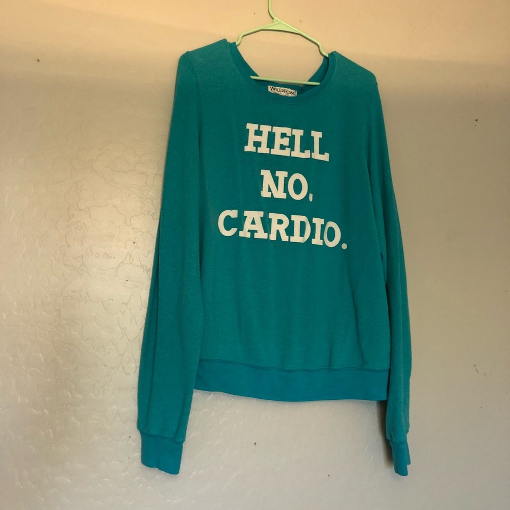 WILDFOX “HELL NO CARDIO” sweater